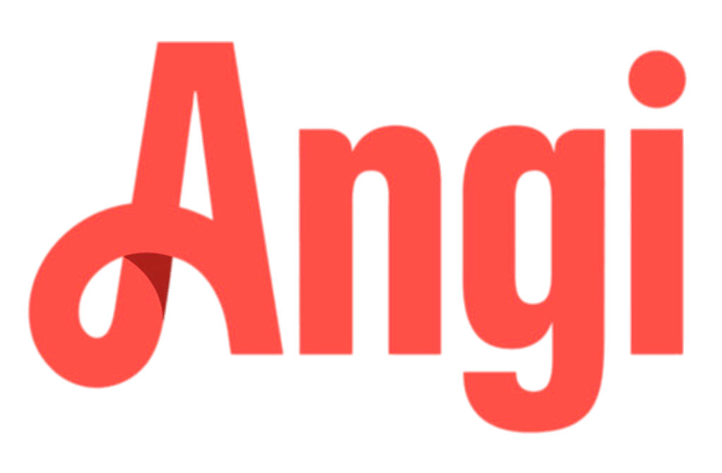 a red and black logo