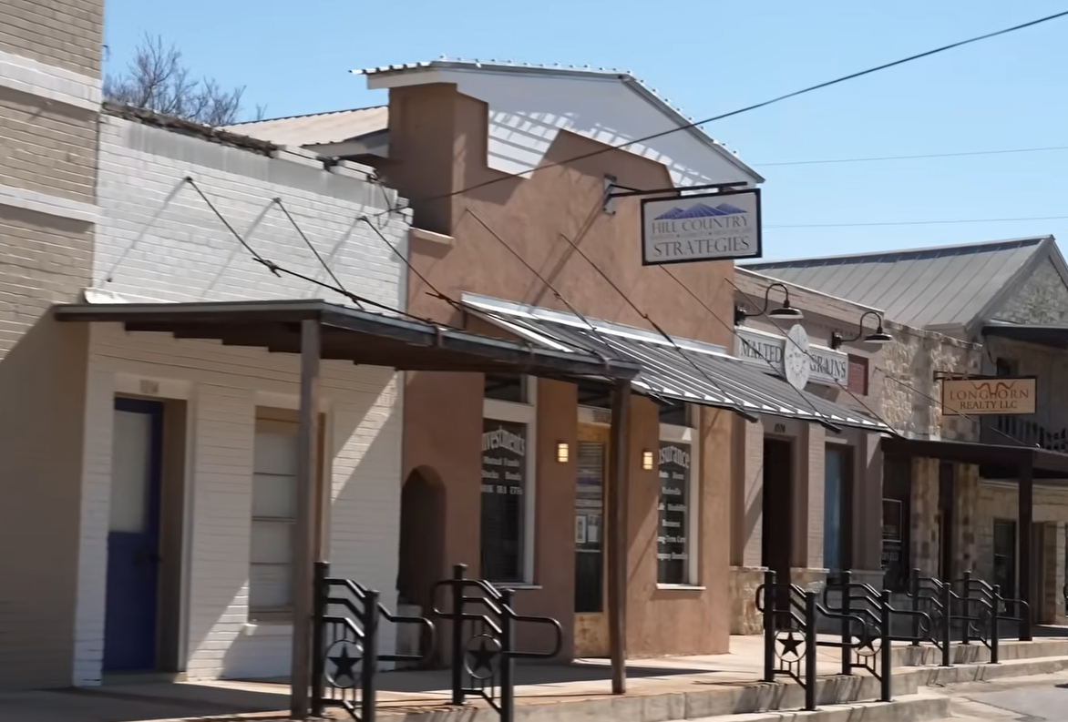 Downtown Liberty Hill, part of our dumpster rental Liberty Hill, TX service area